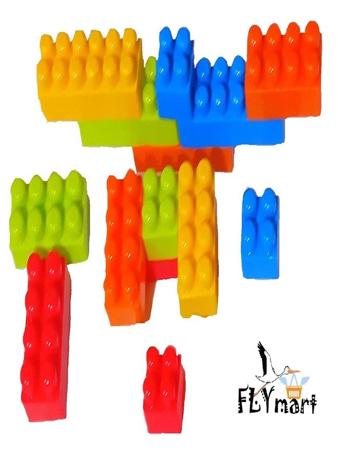 FLYmart Creative Smart Building Blocks: 50-Piece Indoor Brain Game for Skill IQ Enhancement in Kids - Foster Cognitive Skills and Unleash Imagination with The Unbreakable Blocks Toy Set - Image 3